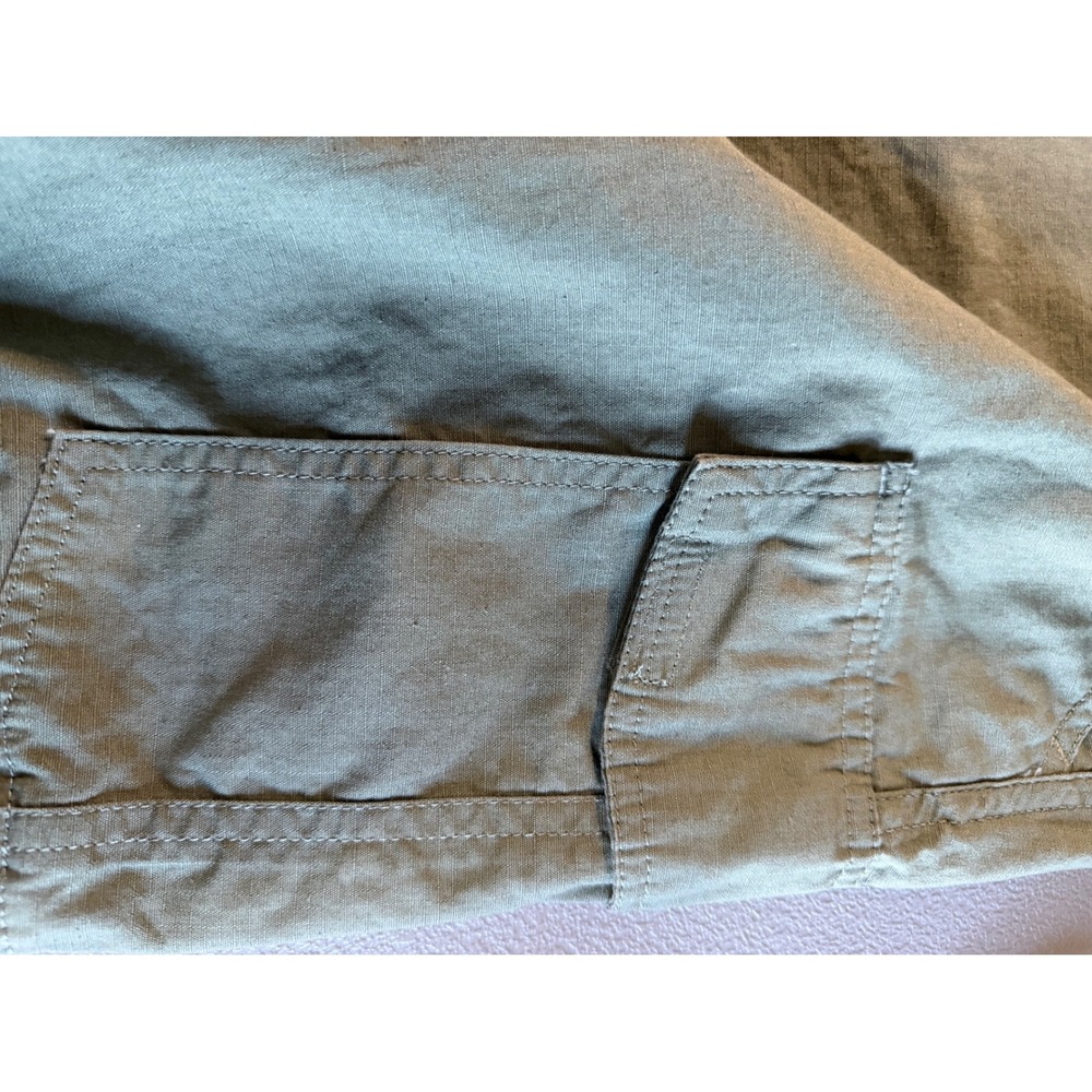 Columbia Cargo Shorts Mens 50 Olive Green Regular Fit Cotton Outdoor Hiking 8" - Picture 2 of 10